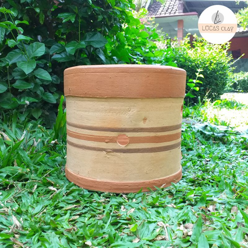 Pot Anggrek Bulat Terracotta L - Pot Gerabah - Pot Terakota