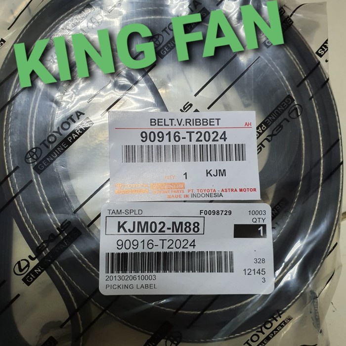 Fan Belt Innova Hilux Fortuner Bensin Original