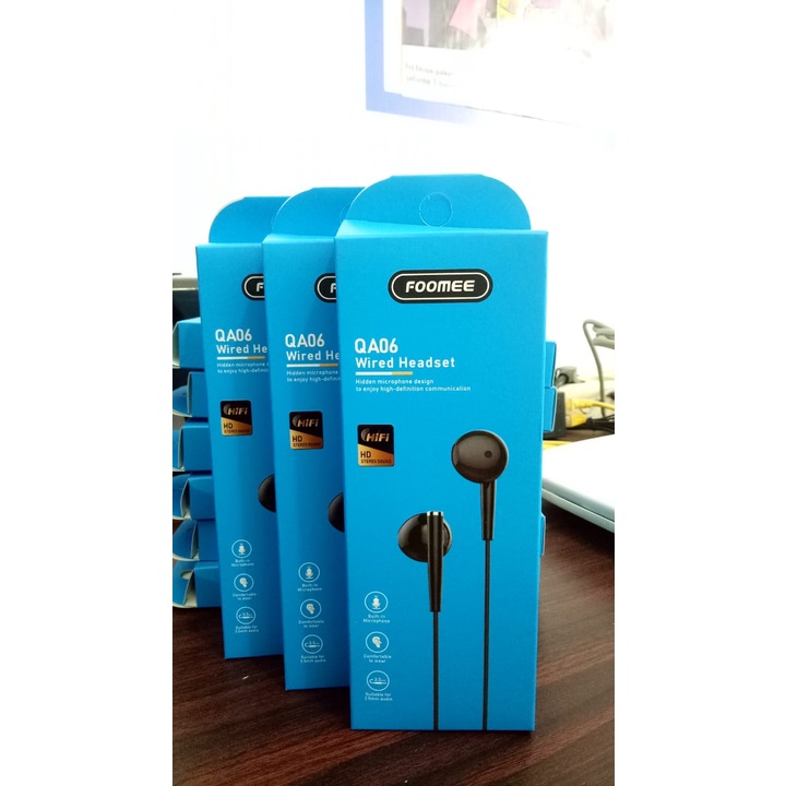 FOOMEE EARPHONE QA06 BLACK