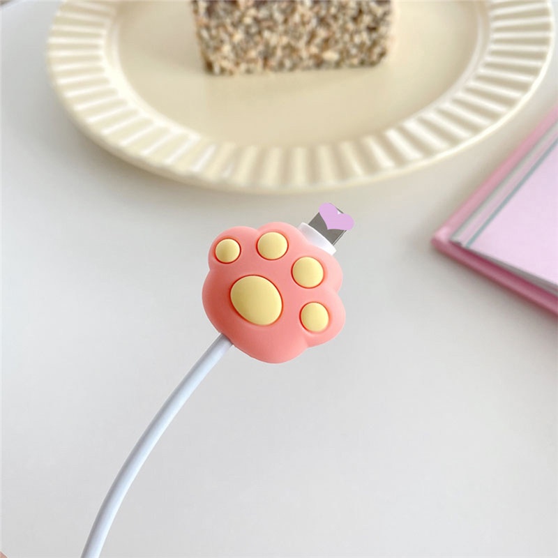 TK Cute Cartoon Animal Fruit Cable Protector USB Cable Bite Holder Charger Wire Organizer Phone Accessories