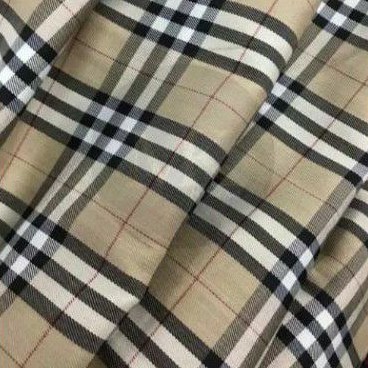 Kain Katun Motif Kotak Burberry Meteran Roll