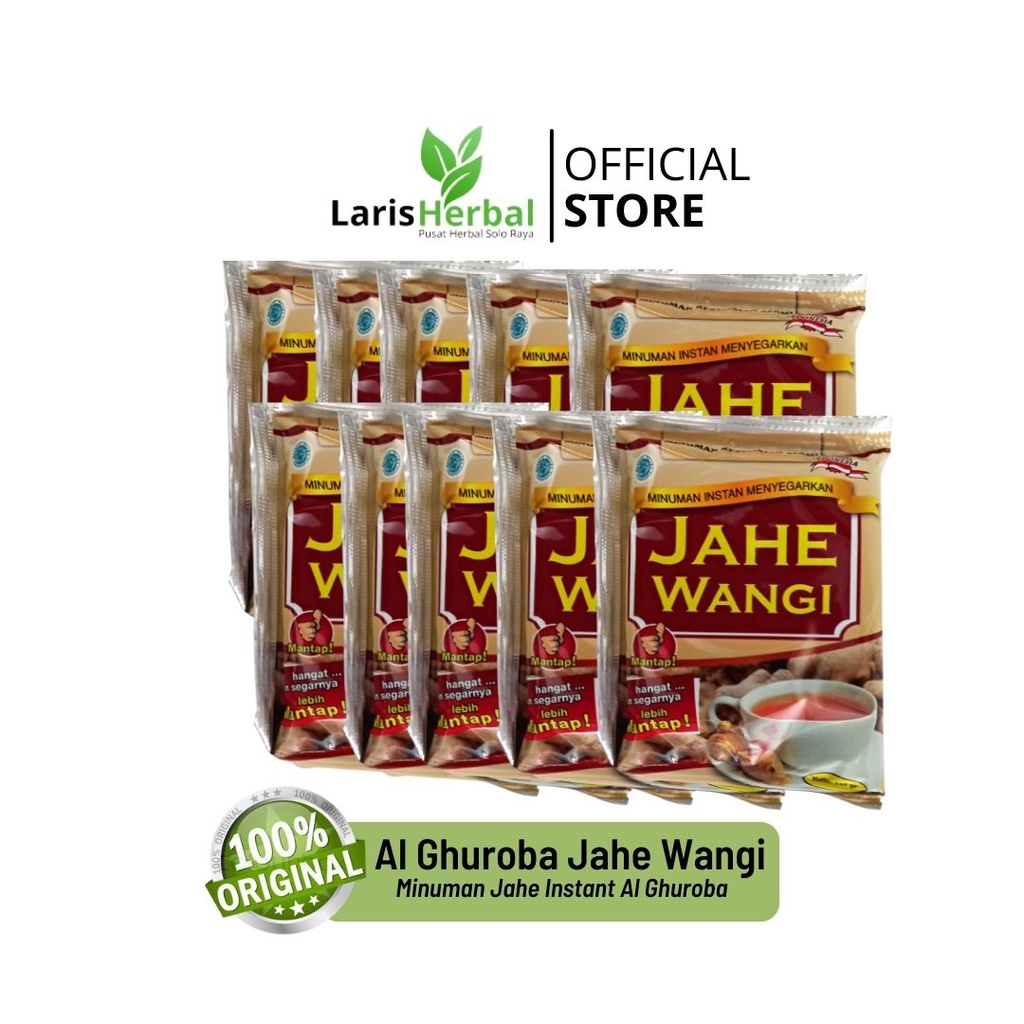 

ORIGINAL AL GHUROBA Jahe Wangi Isi 10Sachet