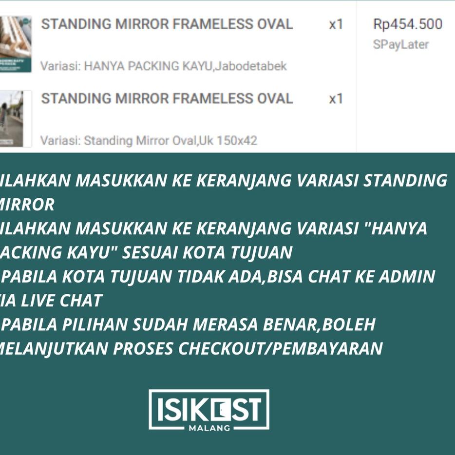 Big Sale.. WALL MIRROR + LED STRIP / KACA DINDING AESTHETIC / KACA FULL BODY / CERMIN