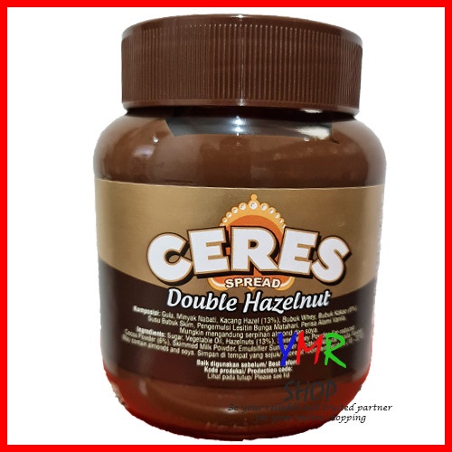 Ceres Spread Double Hazelnut Selai Cokelat Coklat Kacang Hazel 350 Gr