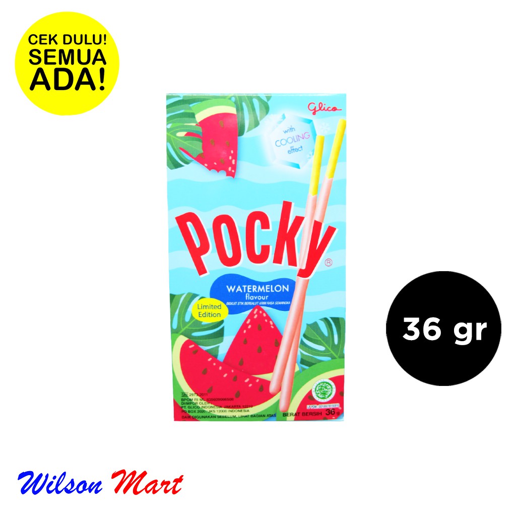 GLICO POCKY WATERMELON WITH COOLING EFFECT LIMITED EDITION 36 GRAM