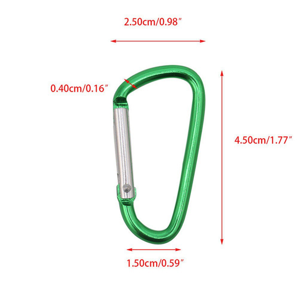 5pcs Carabiner Mini Multifungsi Untuk Hiking / Camping / Climbing