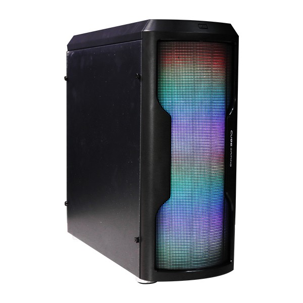 CUBE GAMING VATTENFAL - Full Acrylic Window - Rainbow Front Panel