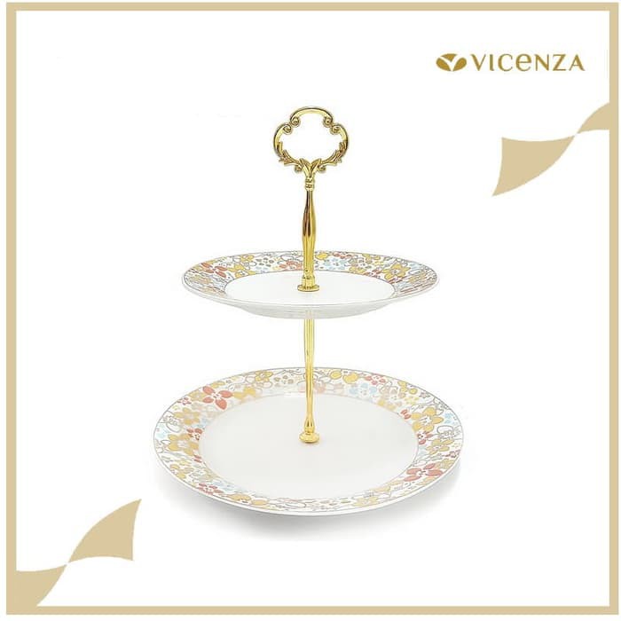 Vicenza Double Plate - Piring Susun P24 Poppy
