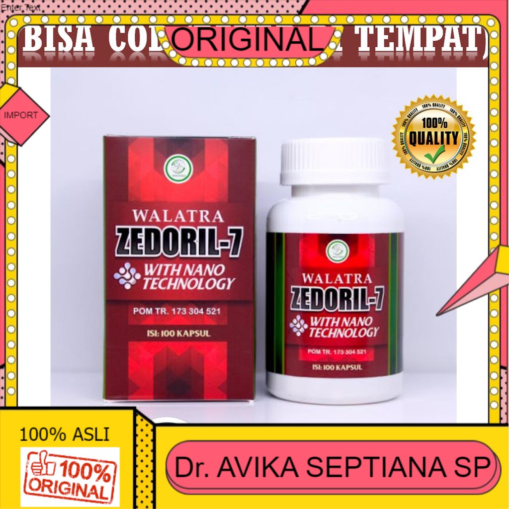 

100% ASLI Walatra Zedoril 7 Original 100% Asli - Zedoril-7 (Produk Bergaransi)