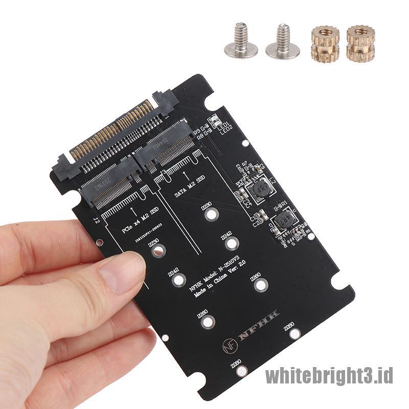 &lt; White3 &gt; Adapter SATA M.2 SSD Ke 2.5 &quot;SATA NVMe M.2 NGFF SSD Ke SFF-8639