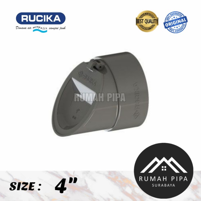 Tutup pipa / BACKFLOW VALVE 4" - RUCIKA