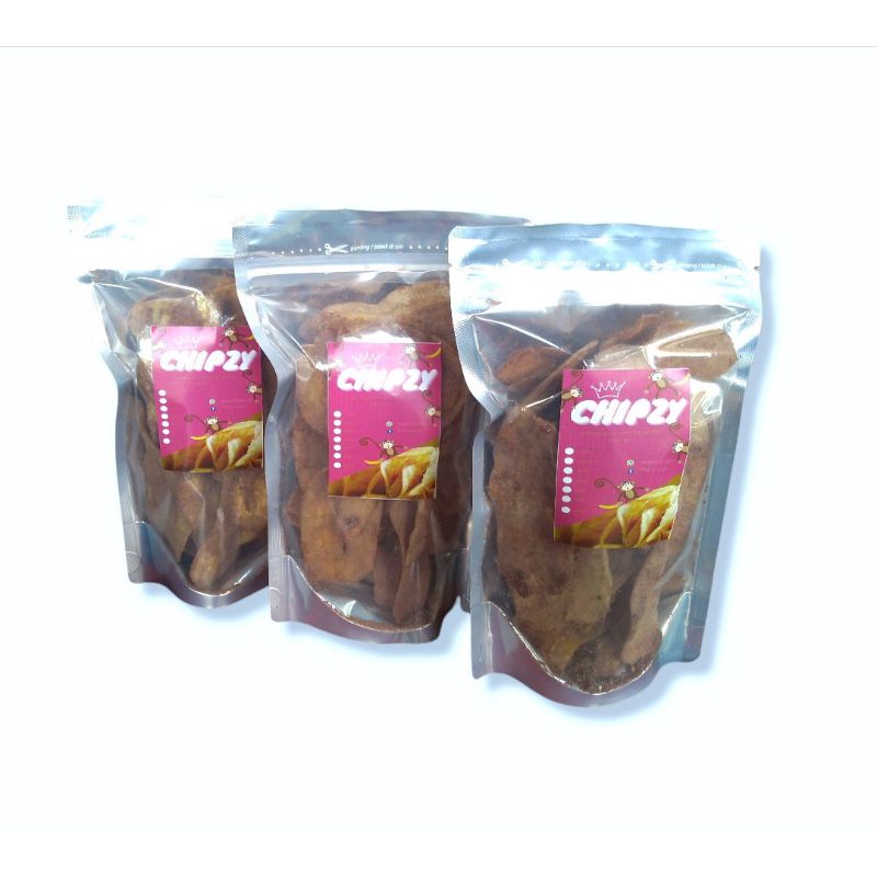 

Keripik pisang renyah CHIPZY varian rasa coklat