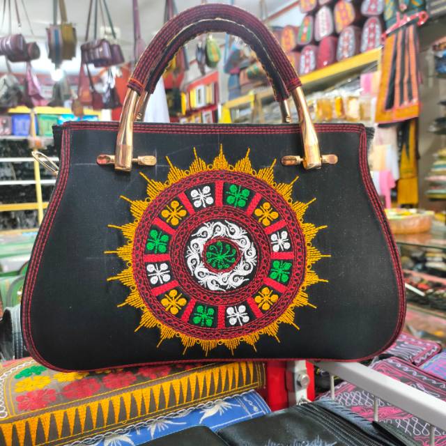 TAS WANITA MOTIF KERAWANG GAYO handbag tali panjang