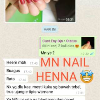 COD MN NAIL HENNA KUTEK MUSLIM KUTEK HALAL  SAH UNTUK  