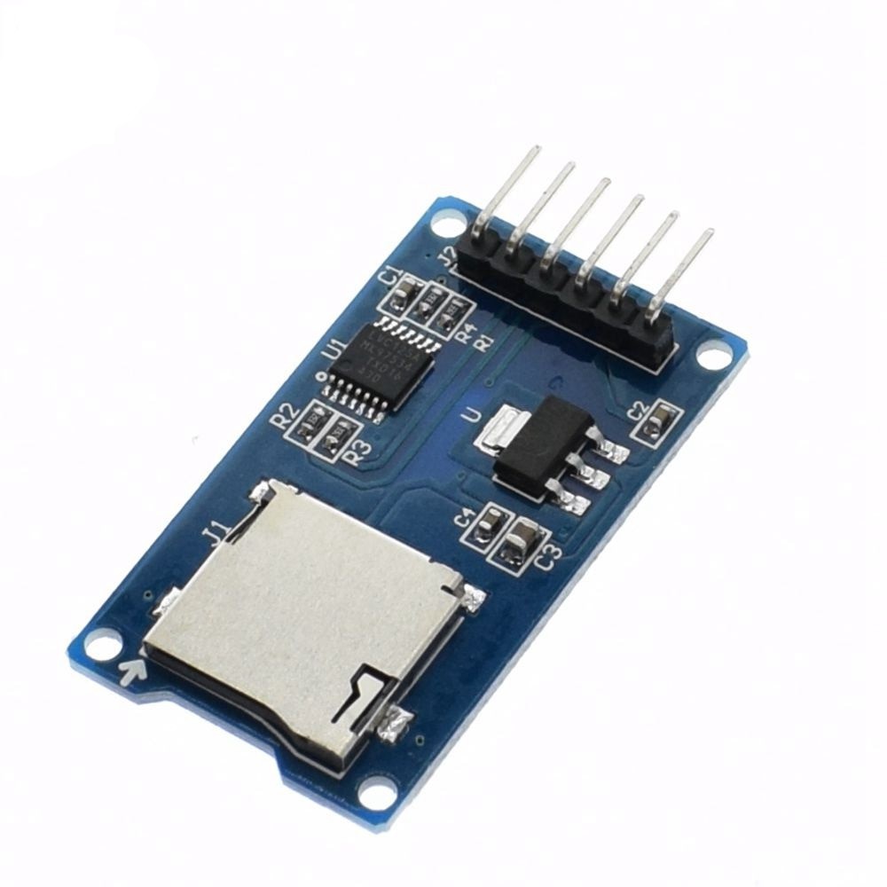 MICRO SD CARD MINI TF READER SLOT READ WRITE SPI MODULE