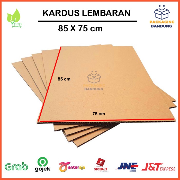 

Kardus Karton Lembaran Single Wall 85 X 75 Cm Sheet Polos, Tebal 3 MM