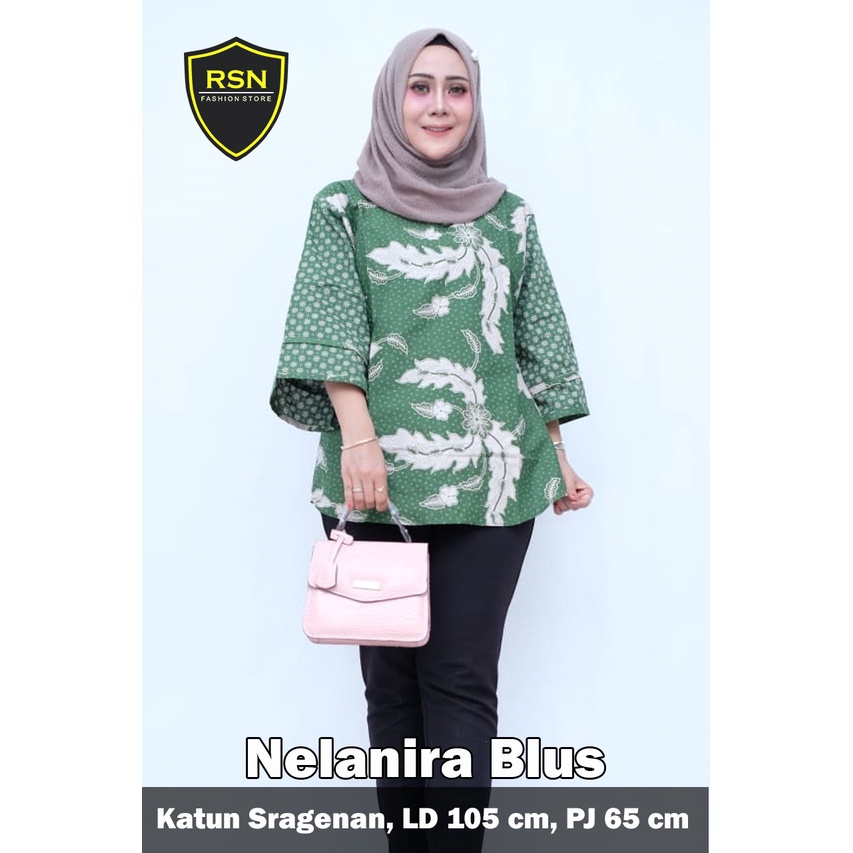 Blus Batik Wanita Terbaru 2022 Terlaris Baju Batik Murah Nelanira
