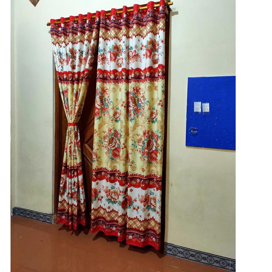 Spin13 876 Gorden Pintu  Jendela Murah Model Smokering 12 Ring