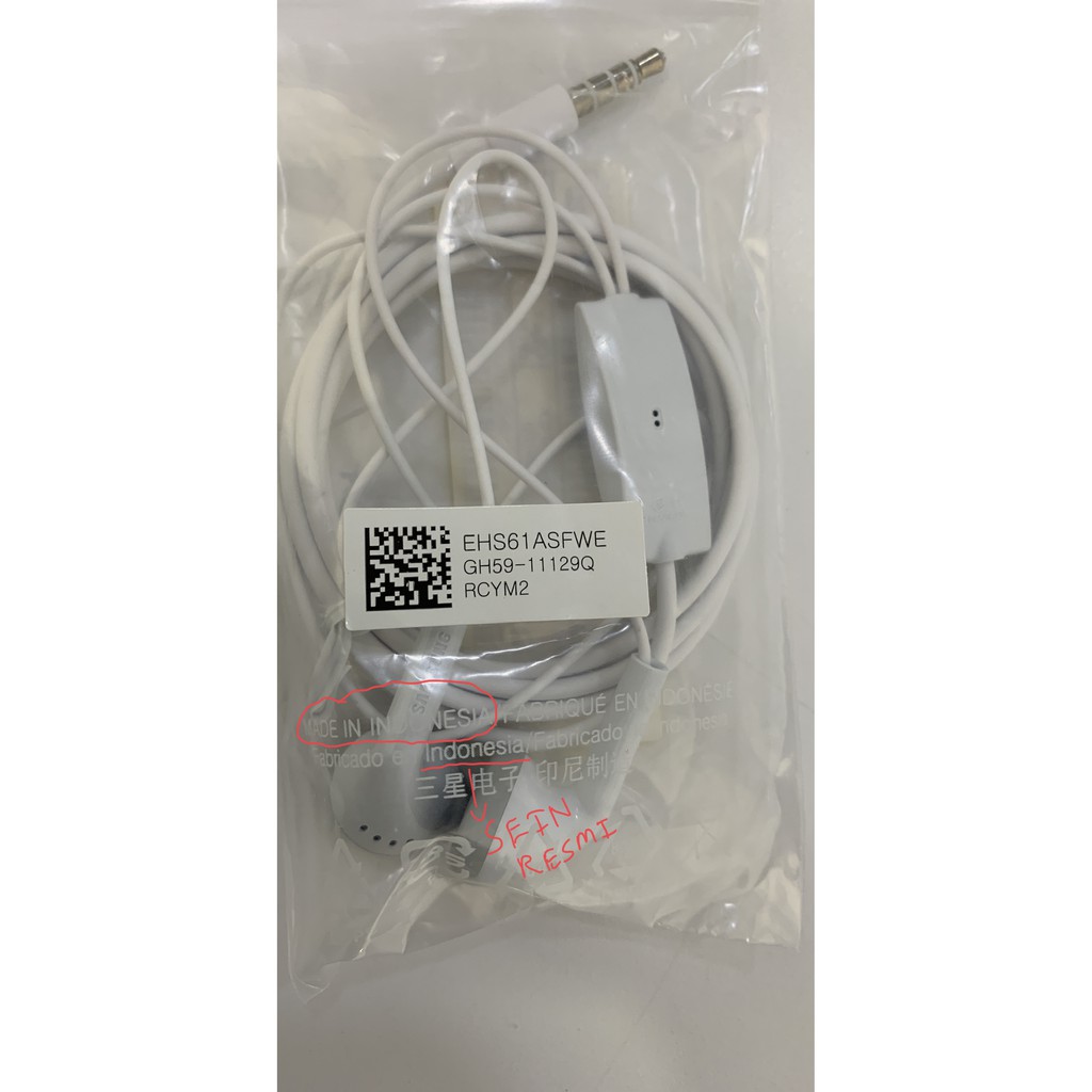 Samsung Headset earphone headphone Original SEIN Samsung Audio Jack