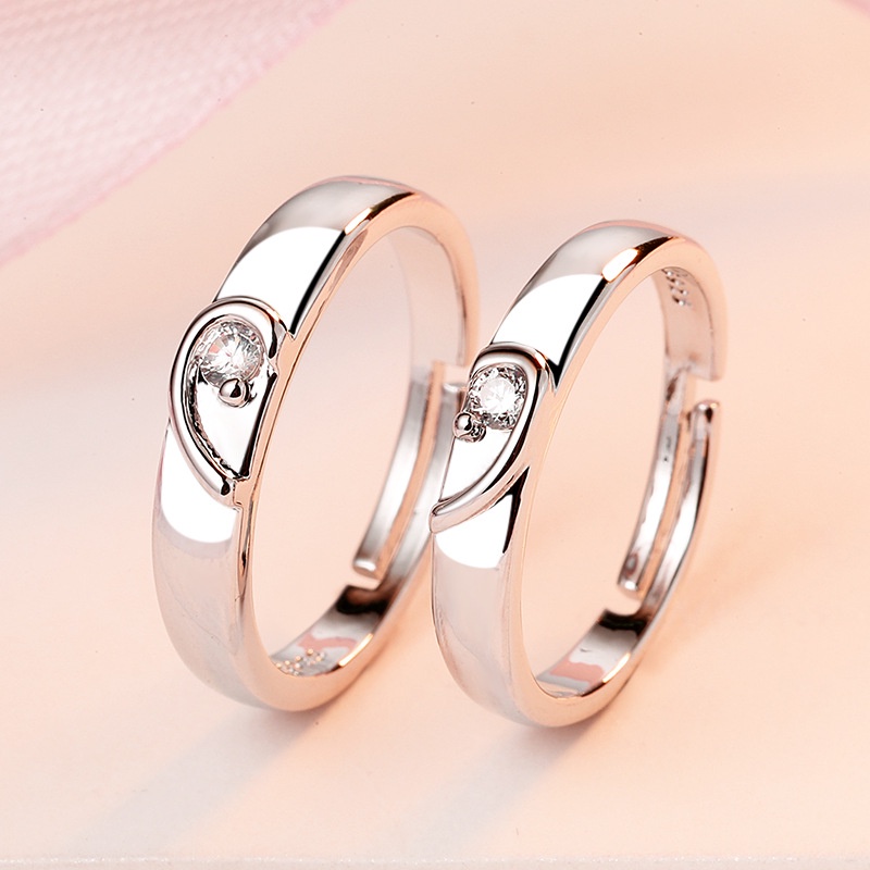 Hello Girl Jewelry Cincin Sterling Silver Model Terbuka Untuk Wanita