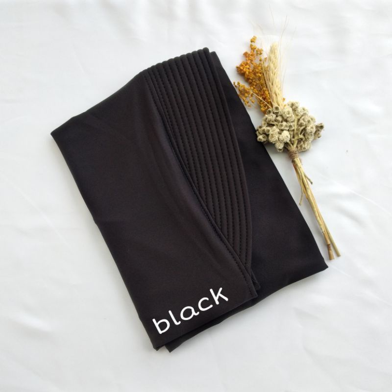 Jilbab Sport / Bergo Sport (Olahraga)-Hitam Premium