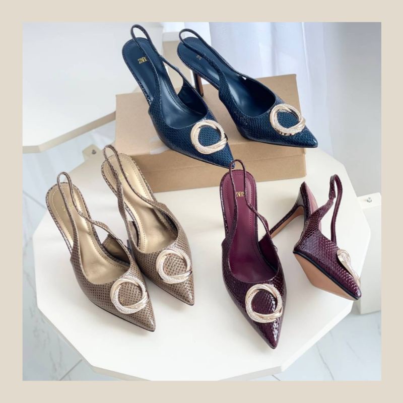 Sepatu wanita zara heels 10cm import