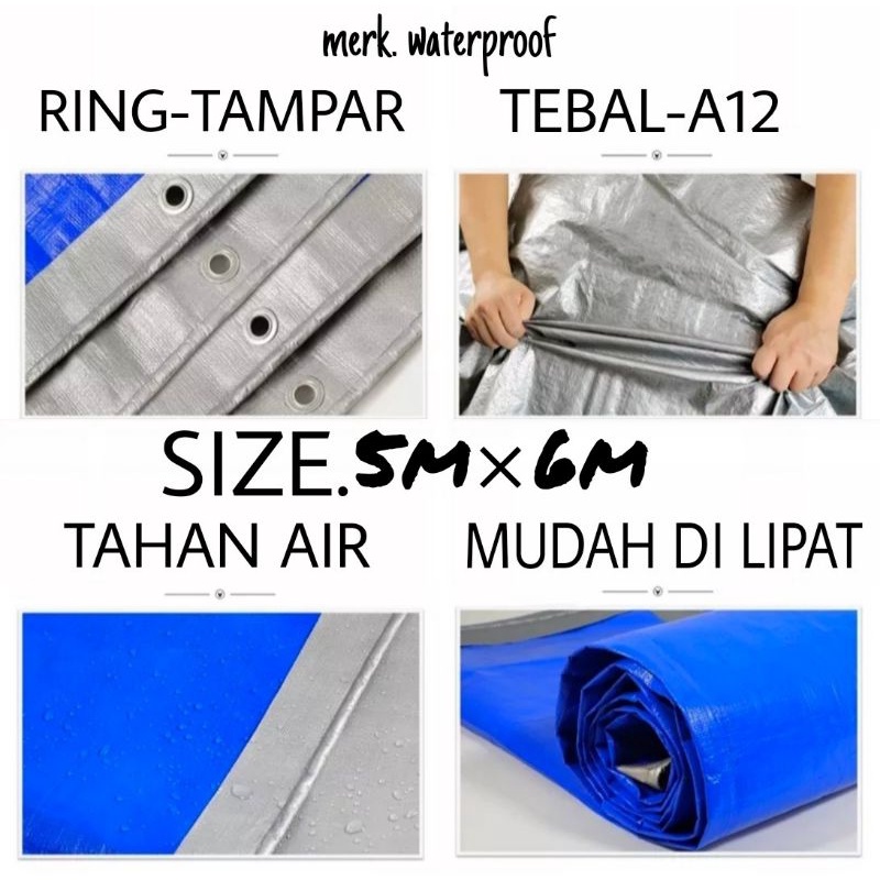 terpal waterproof 5x6 A12 tebal dan awet