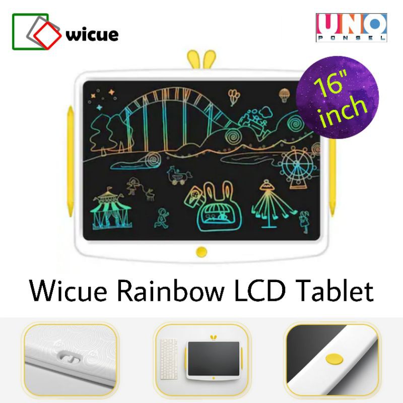 Wicue Rainbow LCD Writing Pad Tablet 16 inch