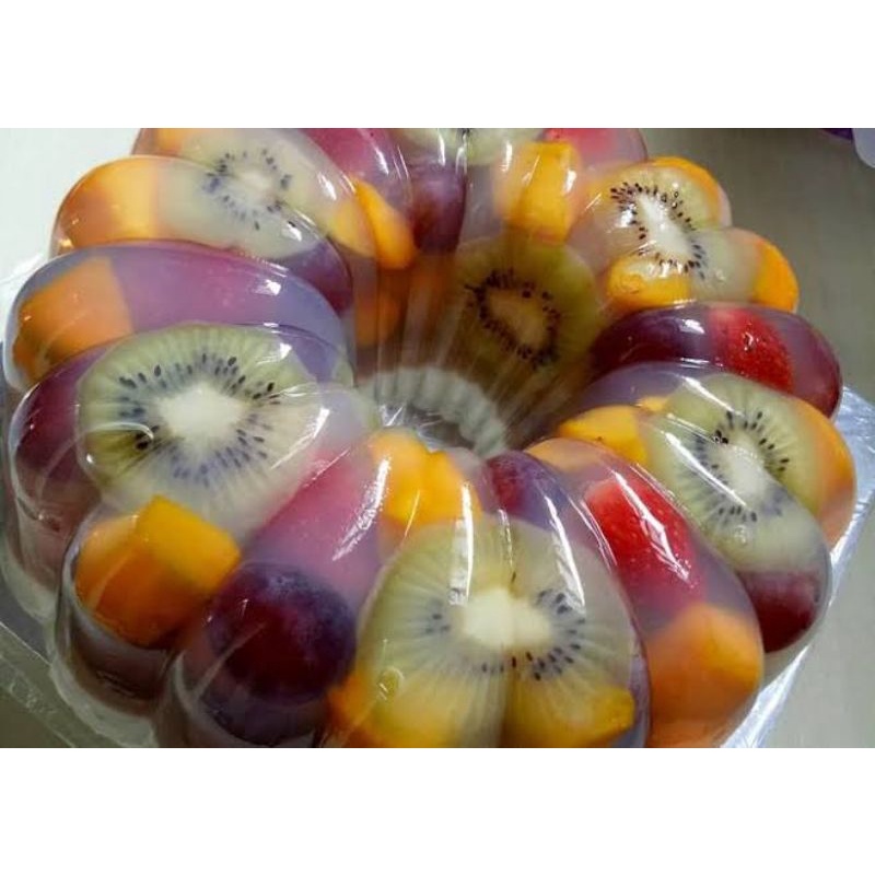 

Puding Tropical size 22 / puding kaca / puding buah mix free kartu ucapan