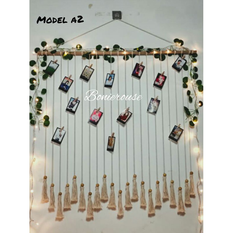 Macrame Gantungan Foto / Gantungan Foto Polaroid / Photo Hanger