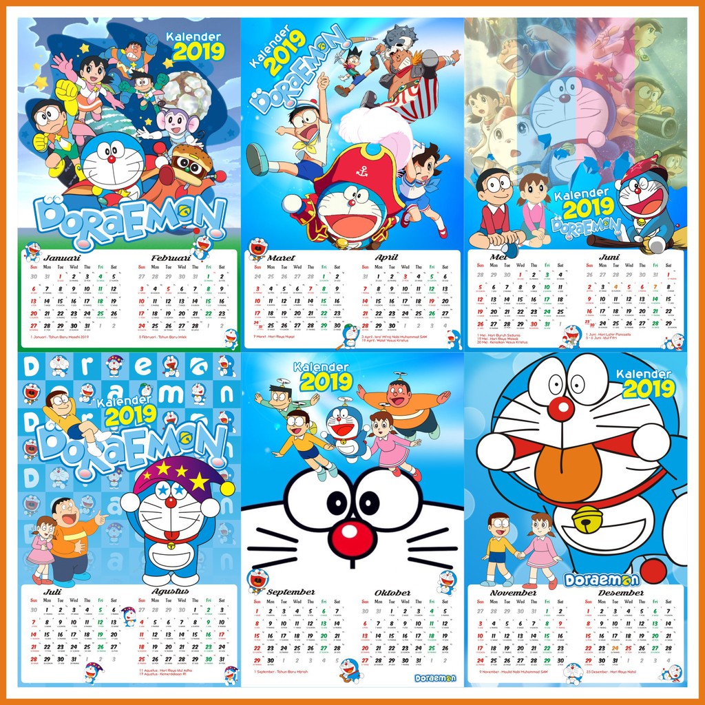 15+ Contoh Kalender Foto Doraemon - Gambar Kitan