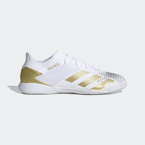 PROMO Sepatu Futsal Adidas PREDATOR 20.3 L IN - White Gold (100% ORIGINAL)
