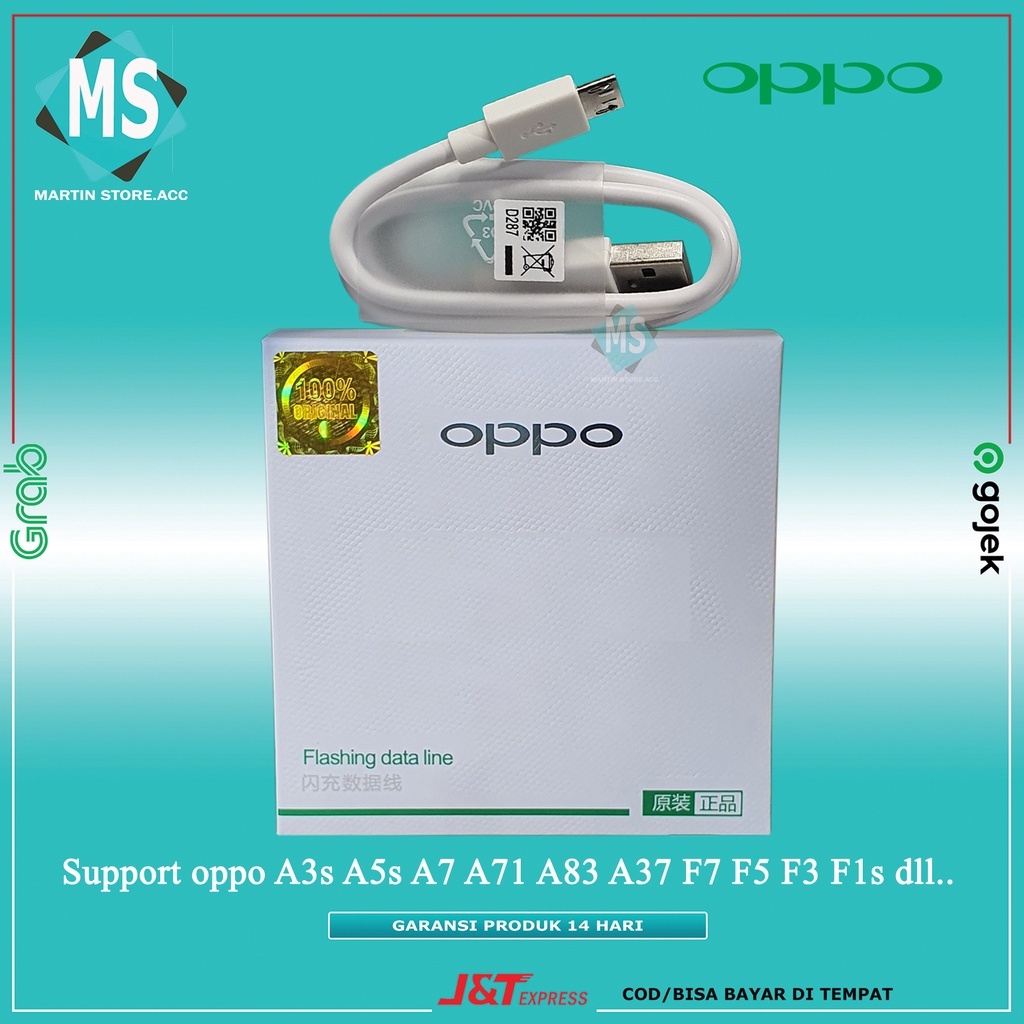 Kabel Data Oppo 2A Original 100% F1 F1s F3 F5 A83 A71 A57 A39 A37 Neo 7