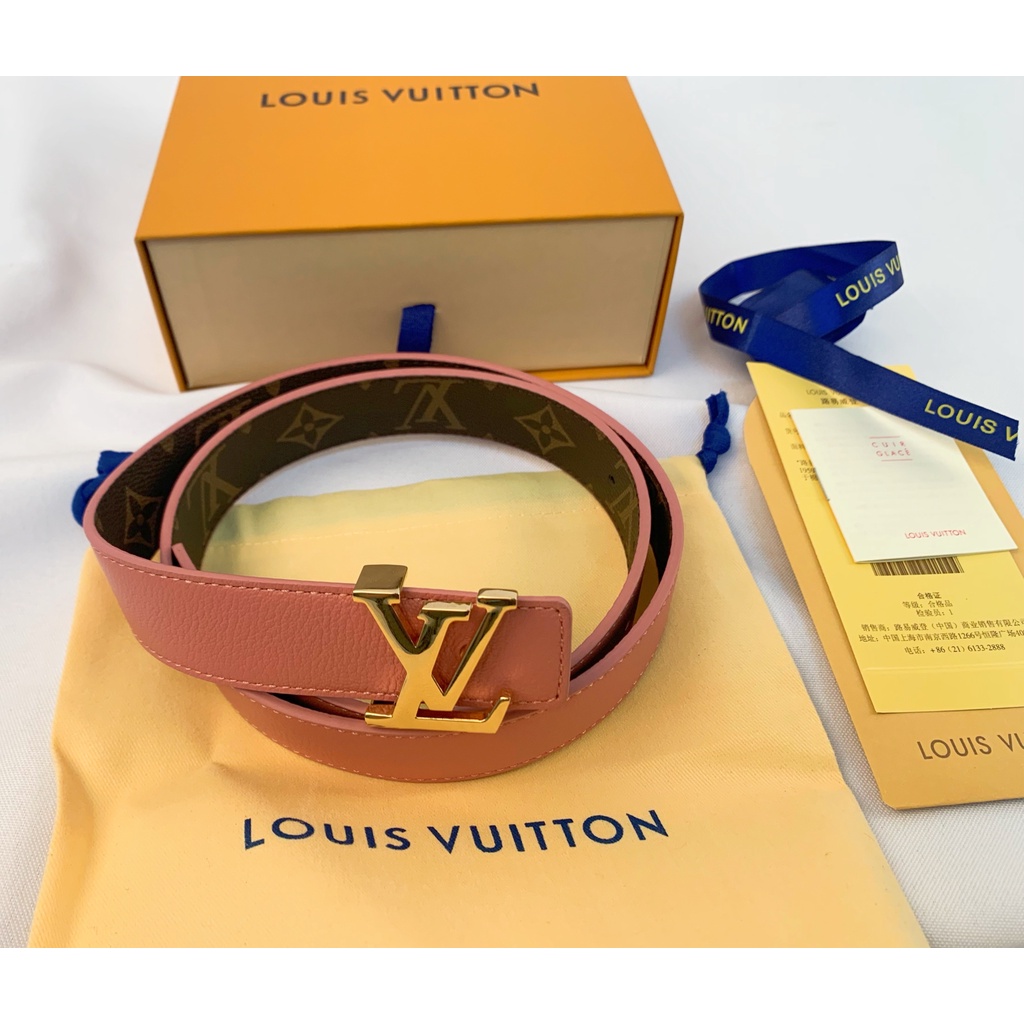 premium ikat pinggang LV iconic 20mm reversible belt monogram M0557V