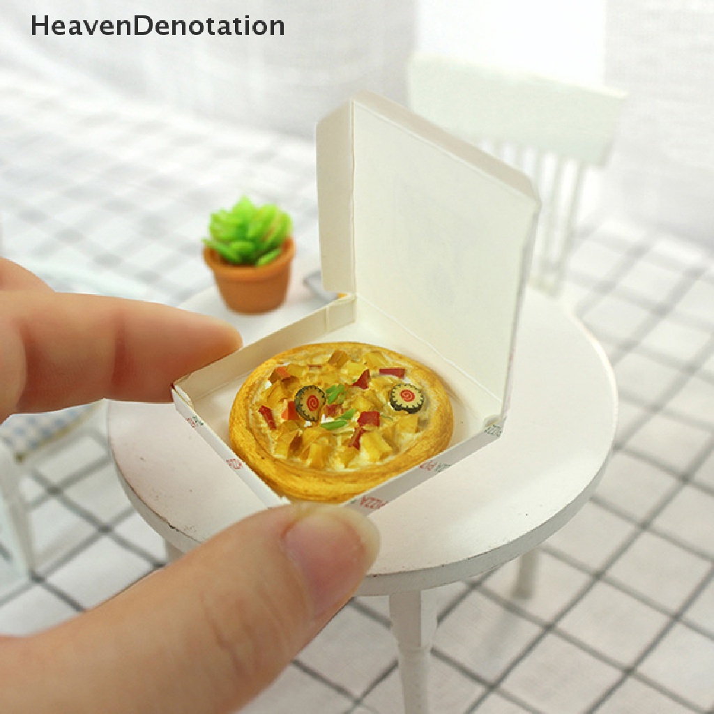 [HeavenDenotation] 1:12 dollhouse miniature accessories Pizza + box