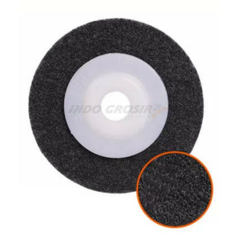 BENZ Non Woolen 4&quot; Batu Gerinda Asah Non Woven Grinding Disc Batu Poles Karat Metal Besi Baja Alumunium Stenles