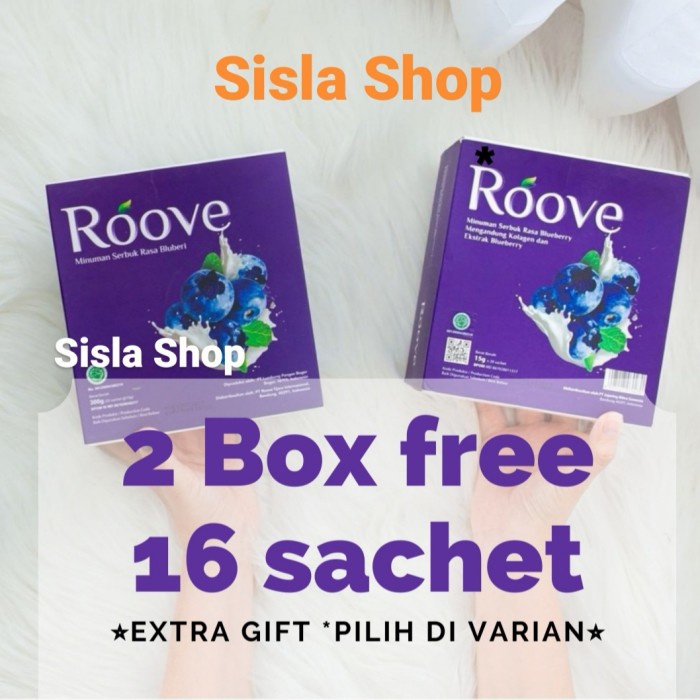 

ROOVE COLAGEN DRINK PAKET 2 BOX +BONUS SACHET ROOVE