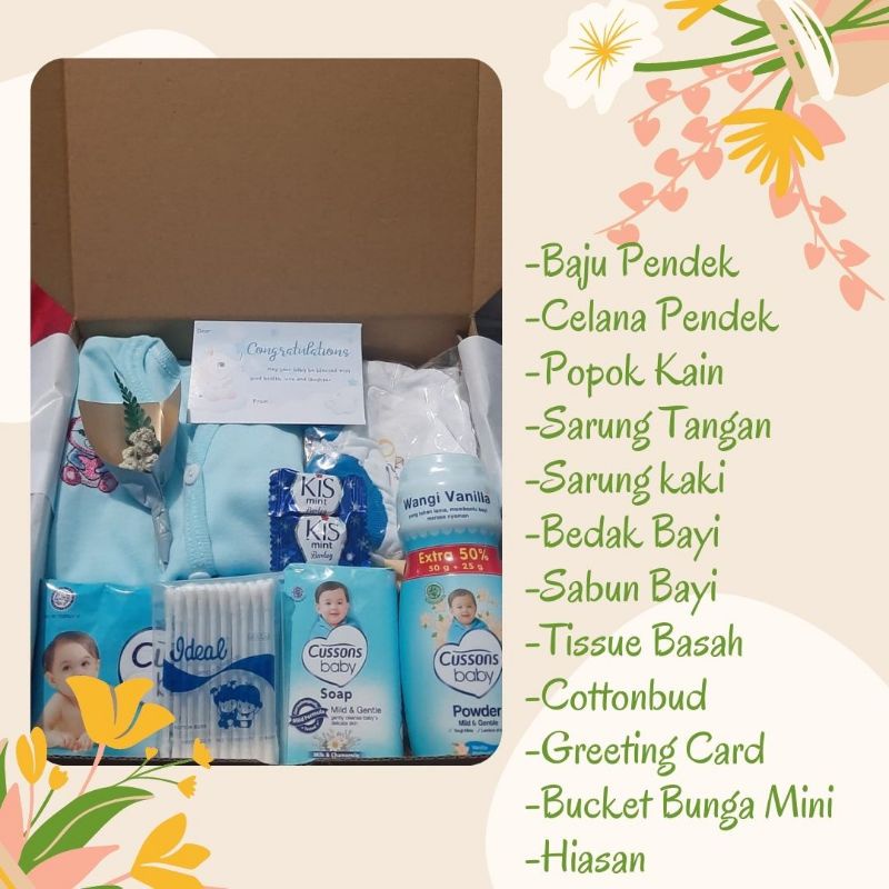 HAMPERS - HADIAH - KADO - GIFT BOX - BINGKISAN - BABY NEWBORN - BAYI BARU LAHIR - MURAH MERIAH - TEL