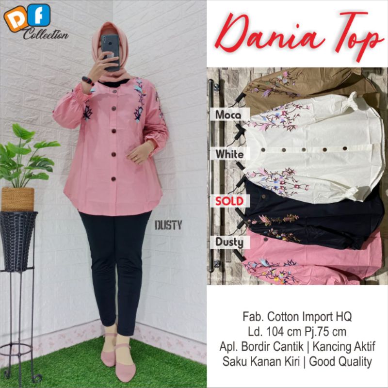 DANIA TOP BY DF COLLECTION (100% REAL PICT ORI BERLABEL DF)
