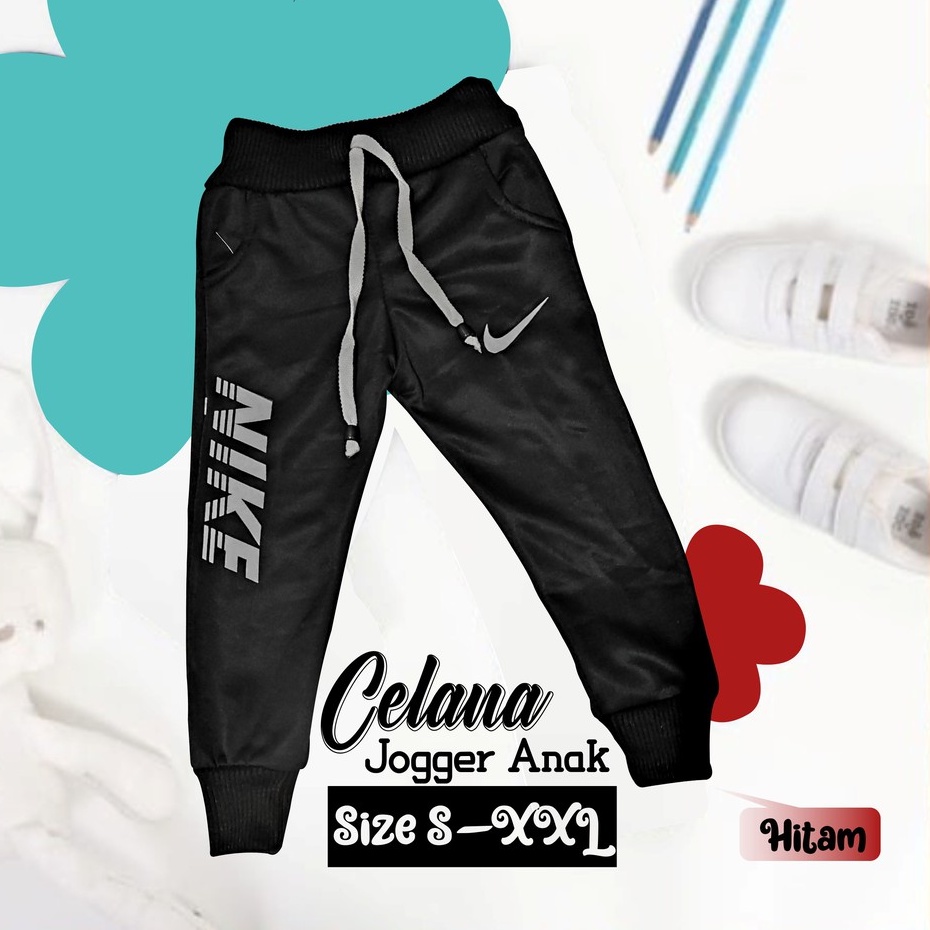 CELANA PANJANG JOGGER ANAK CELANA HARIAN SANTAI JOGER TRAINING PREMIUM OLAHRAGA LAKI LAKI COWOK PEREMPUAN USIA 1TAHUN SAMPAI 14TAHUN MOTIF SABLON BAHAN LOTTO PREMIUM