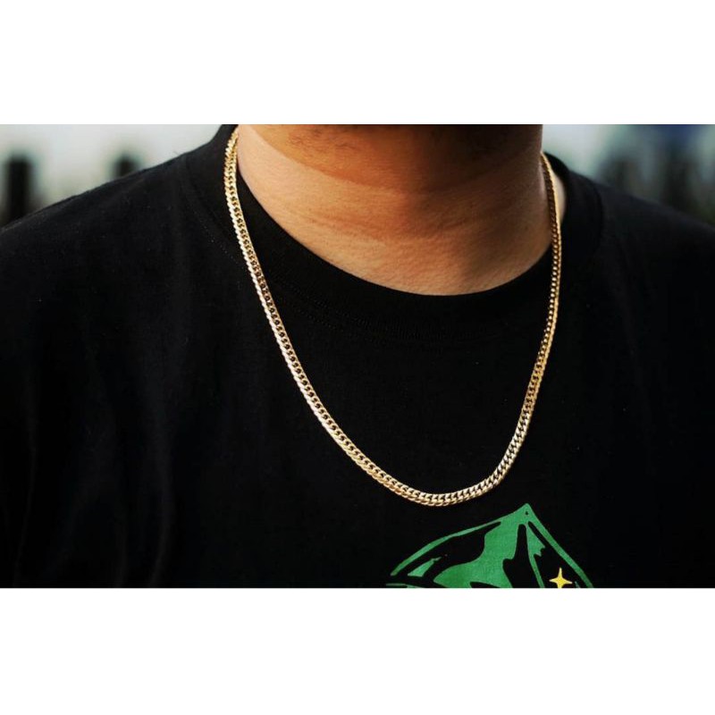 kalung rantai panjang gold 60 cm