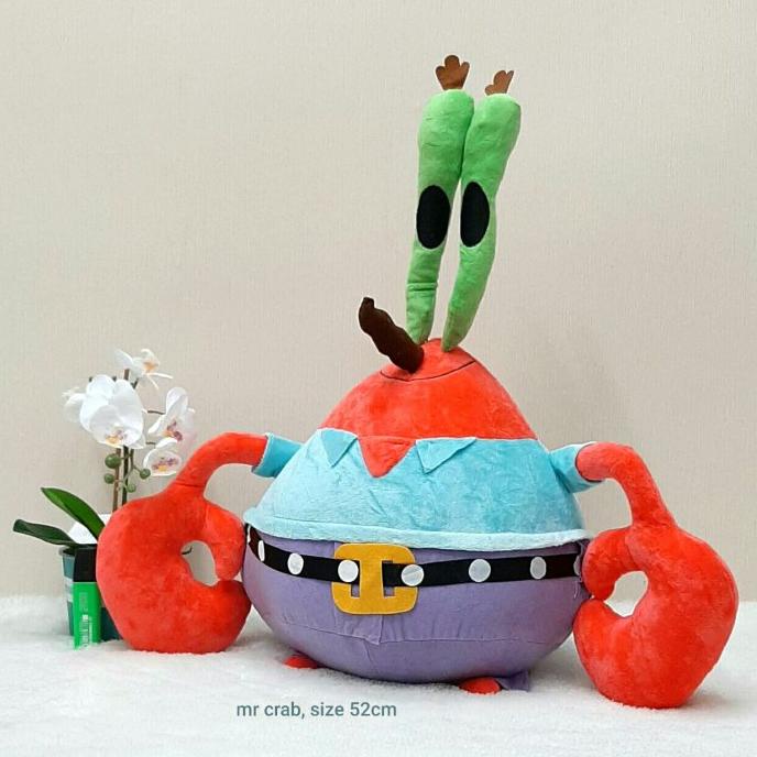 Boneka Mr Crab Size 52Cm/Boneka Animal/Boneka Kepiting Sponge Bob