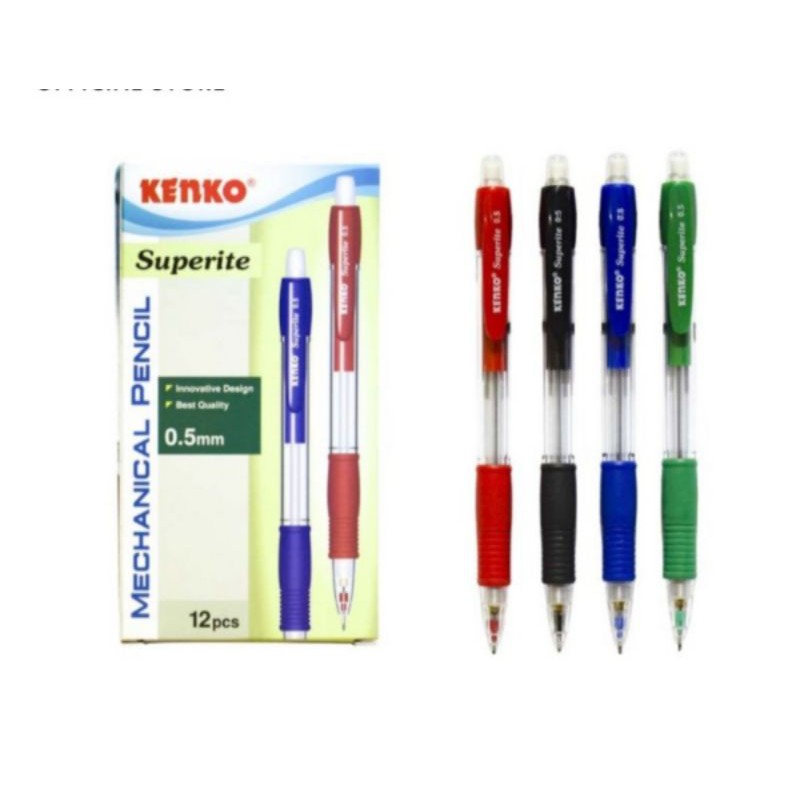 

KENKO MECHANICAL PENCIL / PENSIL MEKANIK / PENSIL CETEK MP-SUPERITE (0.5 Mm) Random Color