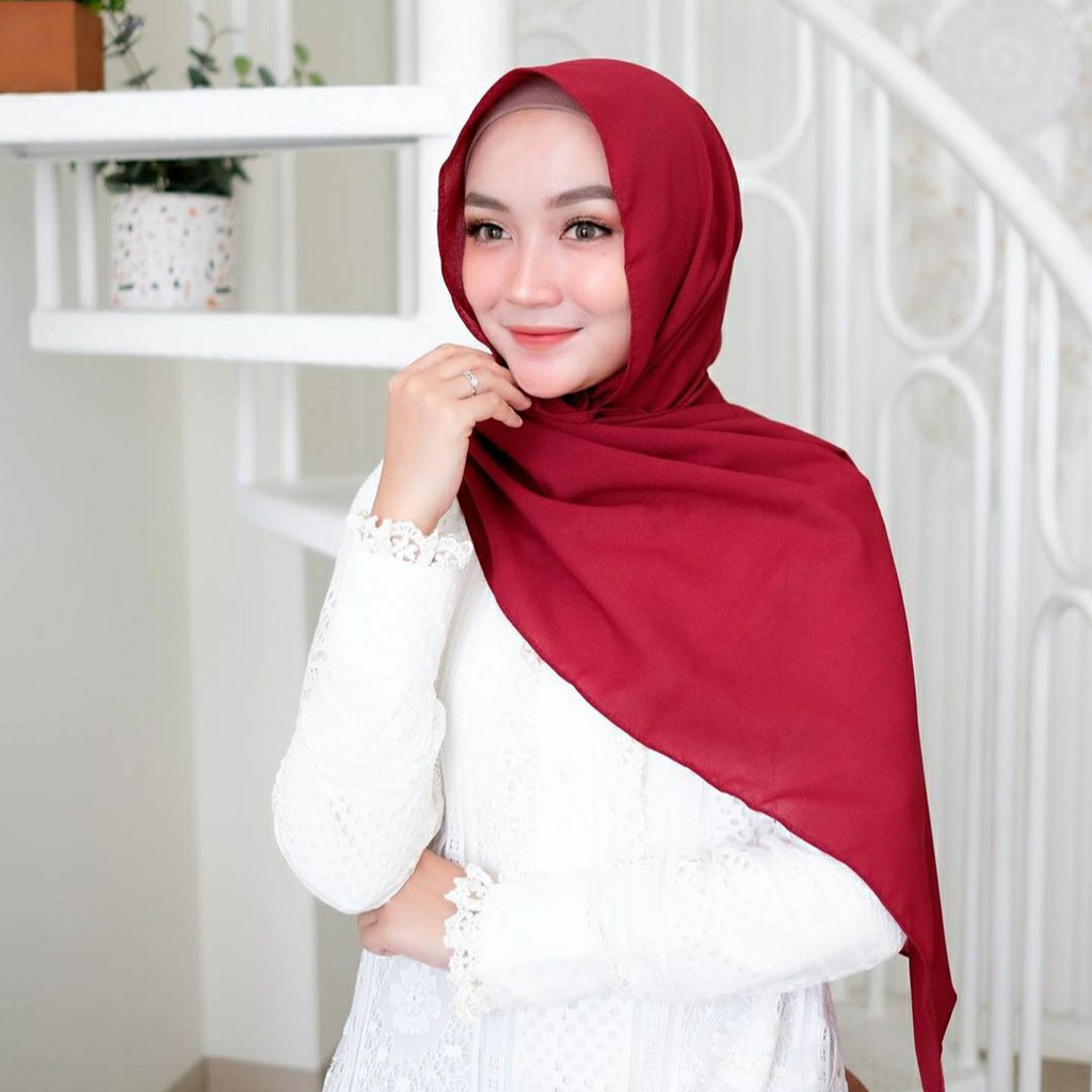 Hijab Pashmina Diamond 180x75 / Pashmina Diamond / Hijab / Pasmina-MAROON