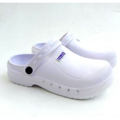 DX-321B Sendal Baim Putih / Sandal Perawat / Sandal Dokter / Sandal Laboratorium / Sandal Praktek Merek Dulux Ukuran 36-40