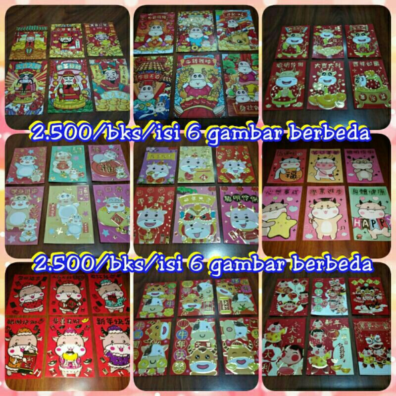 

Kertas | Angpao Imlek (isi 6) / Amplop