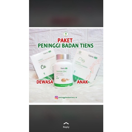 Paket Peninggi Badan Tiens
