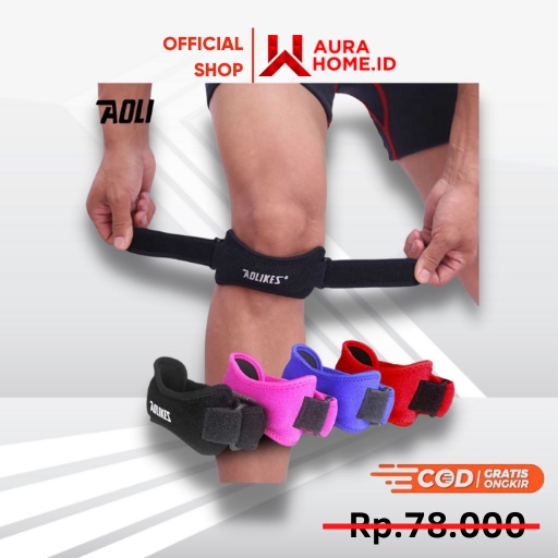 Pelindung Lutut Olahraga Knee Support Brace Wrap / Tali Deker Decker Knee Pelindung Penahan Pengaman
