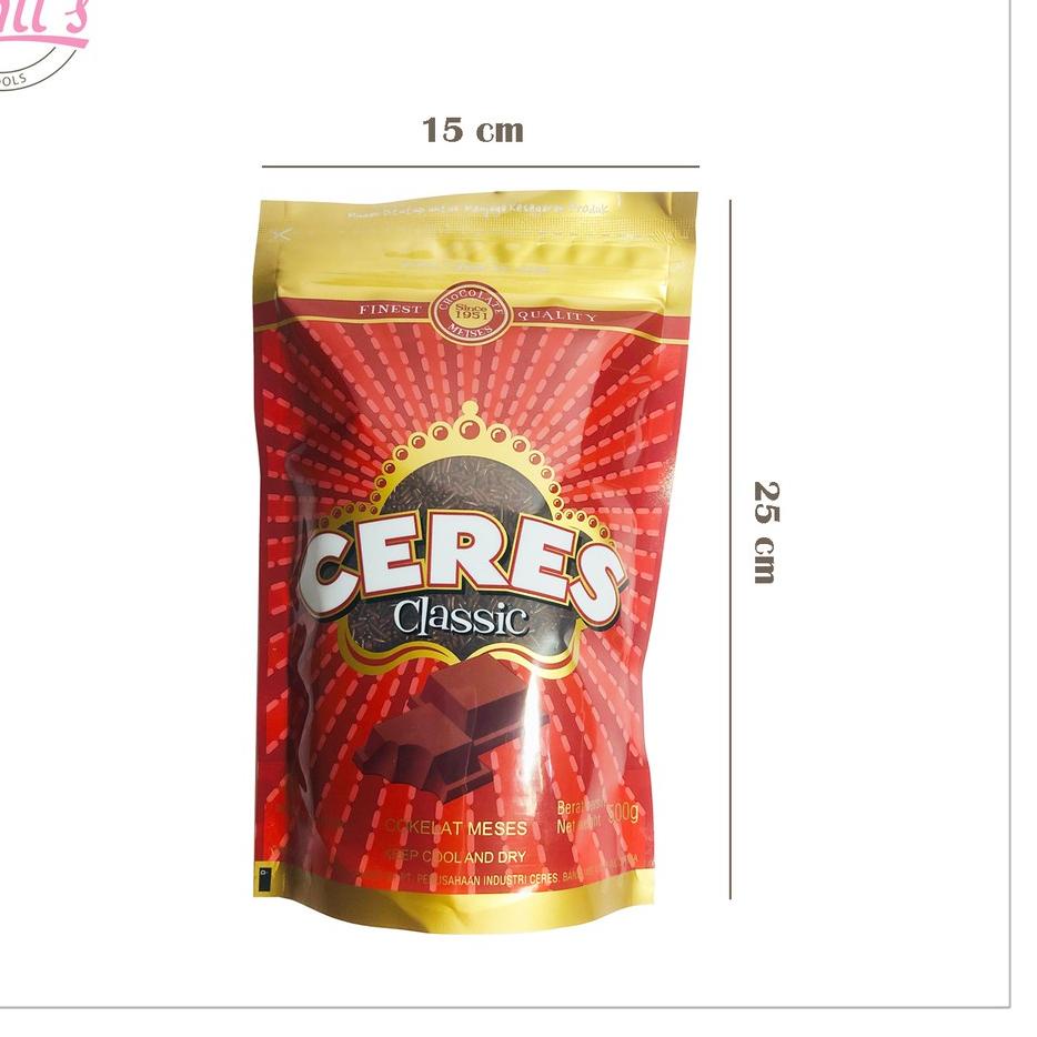 

[PROMO 7EC88] CERES MEISES COKELAT 500 GR ( KEMASAN ZIPLOCK ) / MESES HAGELSLAG / COKLAT BUTIR 500GR Baru