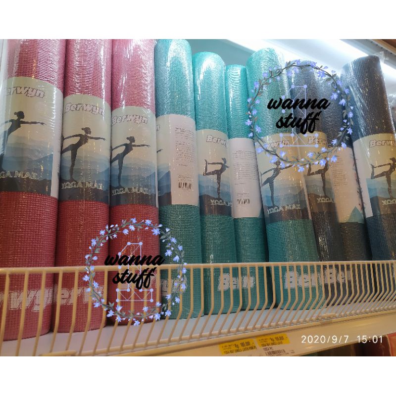 ACE HARDWARE Original Yoga Mat Berwyn Matras PVC Merah Tosca Navy